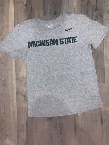 Gray Michigan State Nike T Shirt Adult S