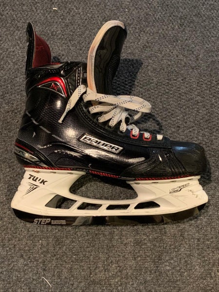 Used Senior Bauer Vapor 1X Hockey Skates Regular Width Pro Stock Size 8.5