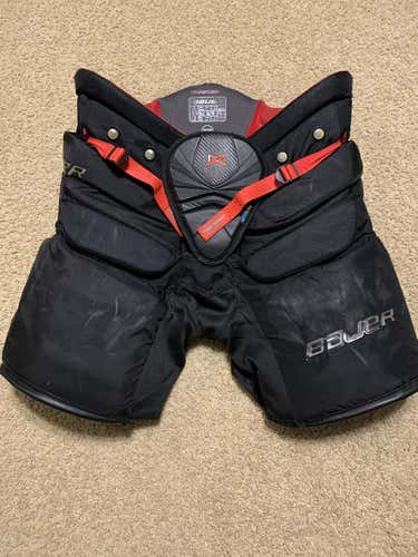 Black Used Senior Medium Bauer Vapor 1X Hockey Goalie Pants