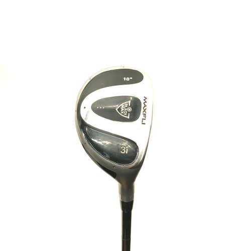 Used Maxfli Black Max W Headcover 3 Hybrid Graphite Regular Golf Hybrids