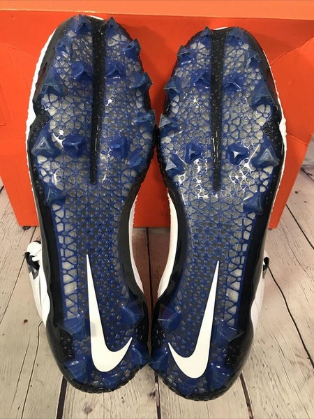 NIKE VAPOR UNTOUCHABLE TD FOOTBALL CLEATS SIZE 12.5 NAVY BLUE/GREEN  707455-429