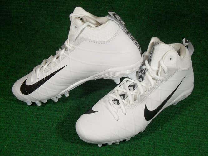 New Nike Field General Elite TD Football Cleats White Black Size 10.5 872860