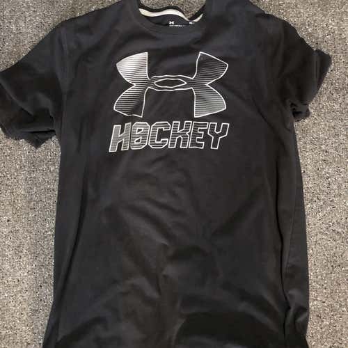 Black Under Armour Hockey Adult Medium Workout Gym T-Shirt M
