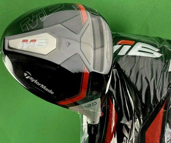 TaylorMade M6 Driver 12* Fujikura Atmos 5R Regular R-Flex + Cover NEW #79565