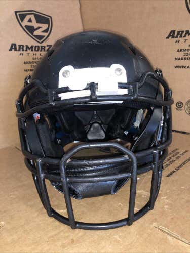 USED SCHUTT Z-10 ADULT FOOTBALL HELMET - MEDIUM - FLAT BLACK