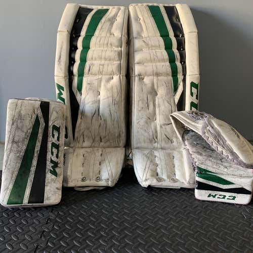 White Intermediate 30" Regular  Goalie Full Set