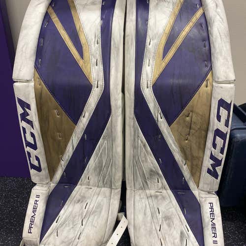 White Senior 36 +2 Regular Premier II Pro Pro Stock Goalie Full Set