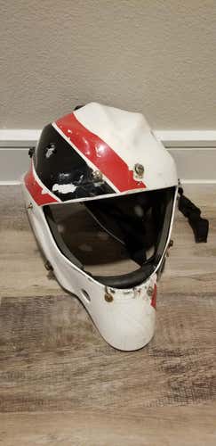White Used Senior Other Goalie Mask
