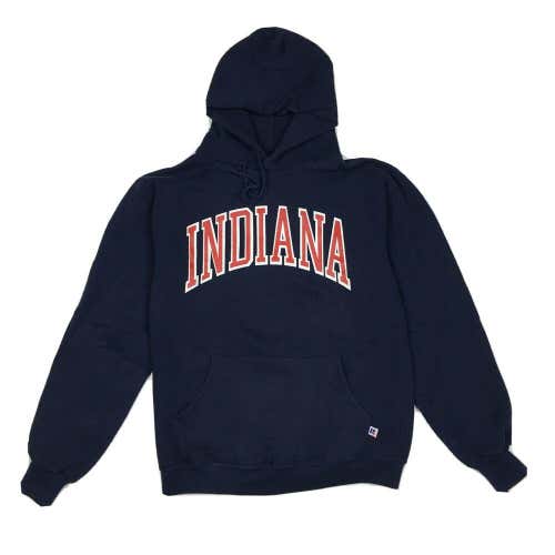 Vintage Indiana University Hoosiers Hoodie by Russell Athletic Made in USA (M)