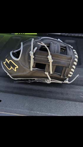 Black High School/College Infield Black Line 11.75" Baseball Glove