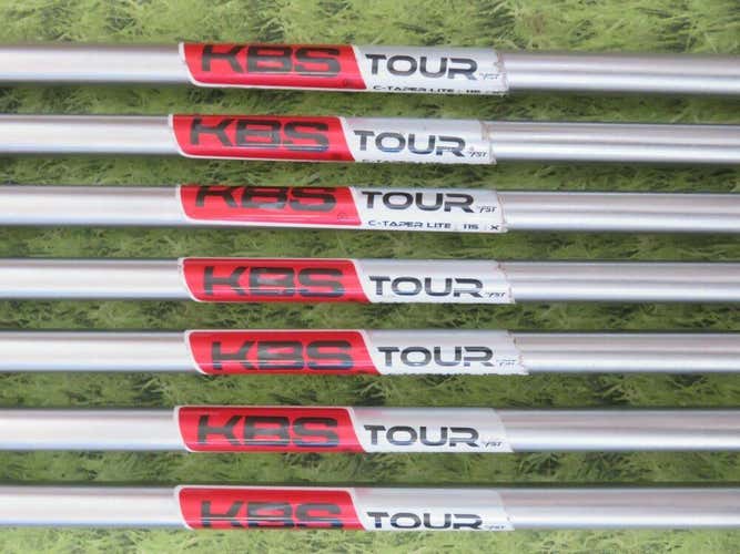 KBS C TAPER LITE 115 X-STIFF Iron Shafts 7 Shafts 355