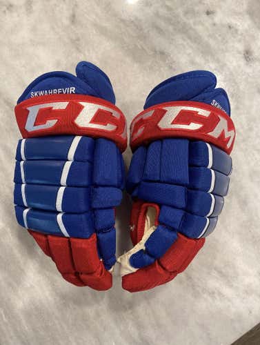 Blue Senior CCM Pro Model 14" Pro Stock Gloves