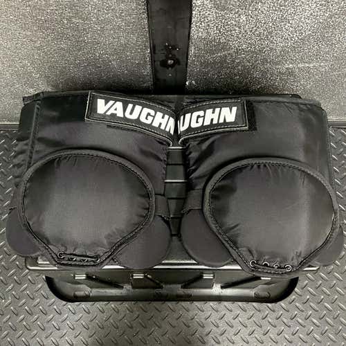 Senior / Intermediate Goalie Knee Thigh Protector Pads • VAUGHN Velocity Pro • Black