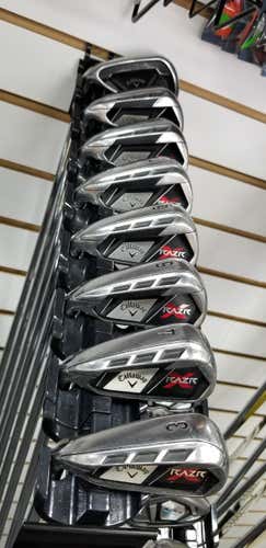 Used Callaway Razr X 3i-pw Steel Regular Golf Iron Or Hybrid Sets