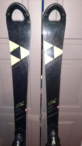 Used 2019 Fischer Racing RC4 World Cup SL Skis With Bindings Max Din 11