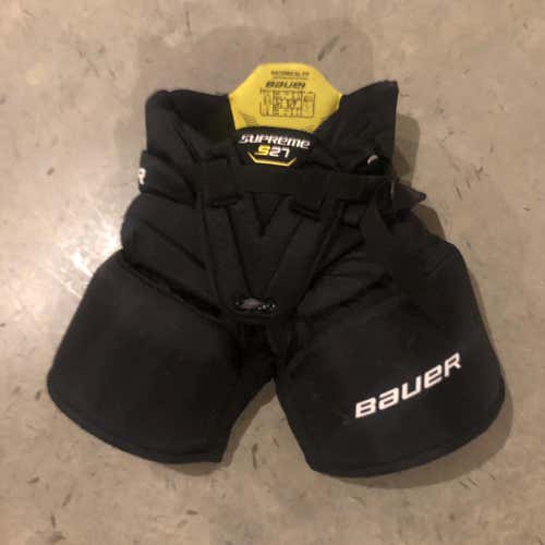 Black Junior Small Bauer S27 Hockey Goalie Pants