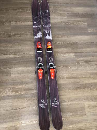 Used 2020 Powder Pioneer With Bindings Max Din 18 Skis