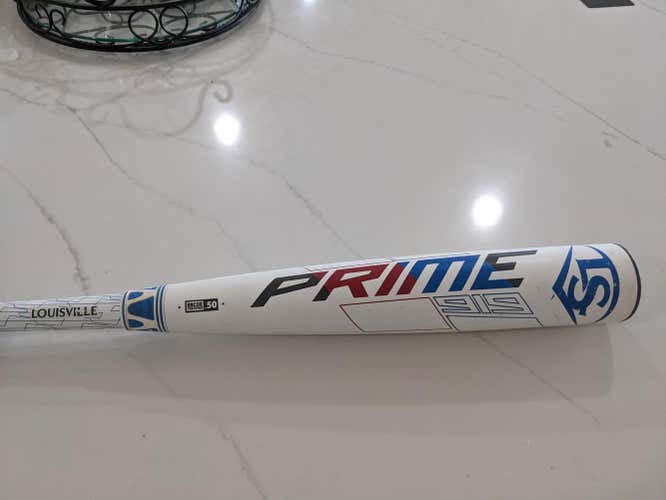 Like New High School/College Louisville Slugger Prime 919 Bat (-3) 28 oz 31"
