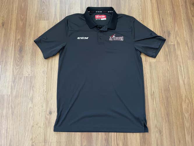 Arizona Coyotes Jr. Coyotes SUPER AWESOME CCM Size Medium Polo Golf Shirt!