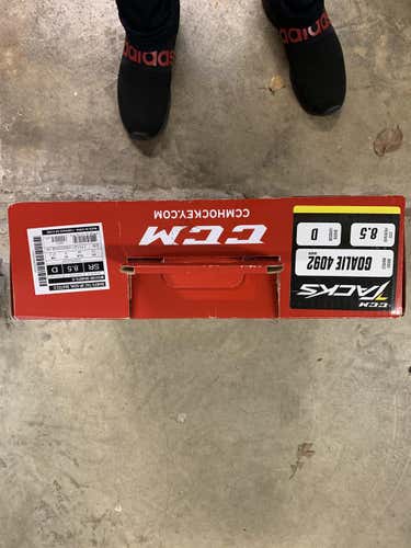 Used Senior CCM Tacks 4092 Hockey Goalie Skates Regular Width Size 8.5