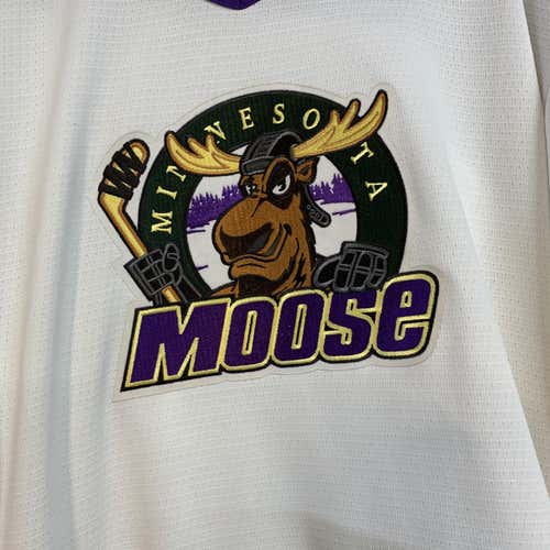 Vintage MN Moose Large Bauer Jersey