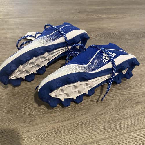 adidas Icon V Baseball Cleats Blue Boys Size 6.0