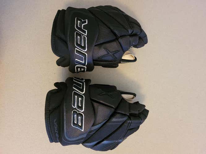 Black Used Senior Bauer Vapor 1X Pro Lite Gloves 13"