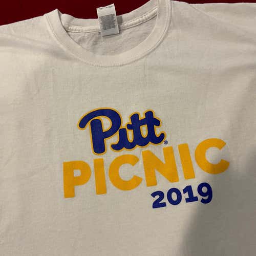 2019 Pittsburgh Panthers "Pitt Picnic" Team Issued White Adult Large T-Shirt