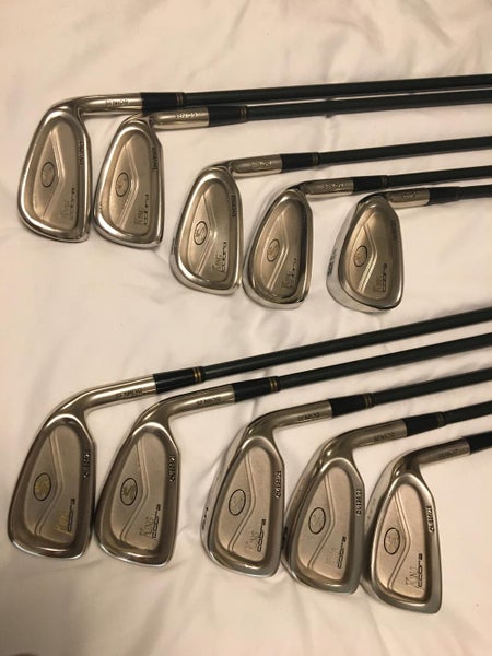 Used Men's King Cobra Oversize Senior Right Handed Iron Set (3-PW,GW,SW) Senior Flex Graphite Shaft