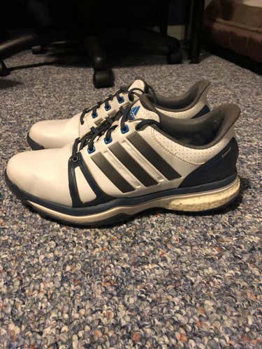 adidas Adipower Boost 3 Golf Shoes 8.5 White/Blue