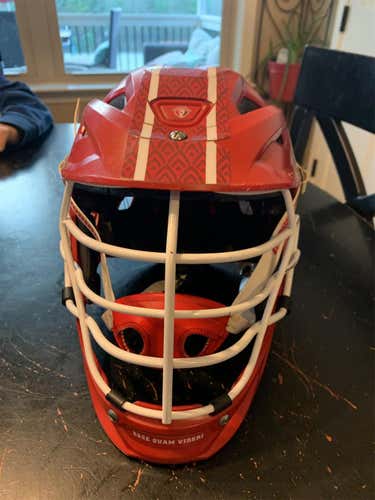 Red Youth Player's Warrior Burn Helmet