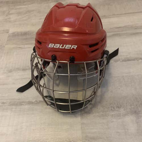 Red Used Medium Bauer IMS 9.0 Helmet
