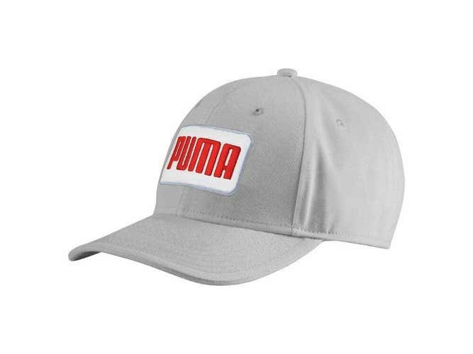 Puma Greenskeeper II Cap Hat (Quarry/High Risk Red, Adjustable) NEW