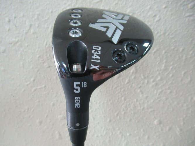 *NICE* LH PXG 0341X GEN 2 FAIRWAY WOOD #5 18* HZRDUS YELLOW HC 76g EXTRA STIFF