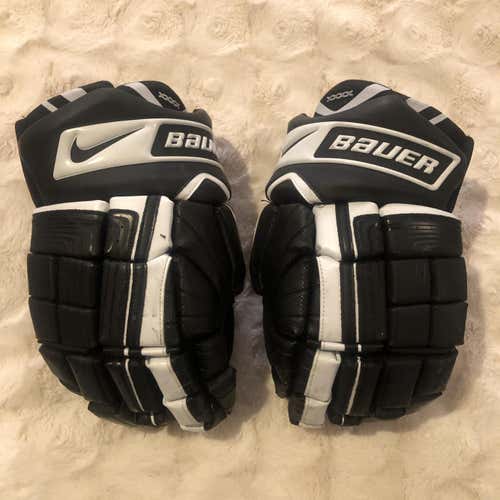 Nike Bauer Vapor XXXX Gloves 14" Black & White