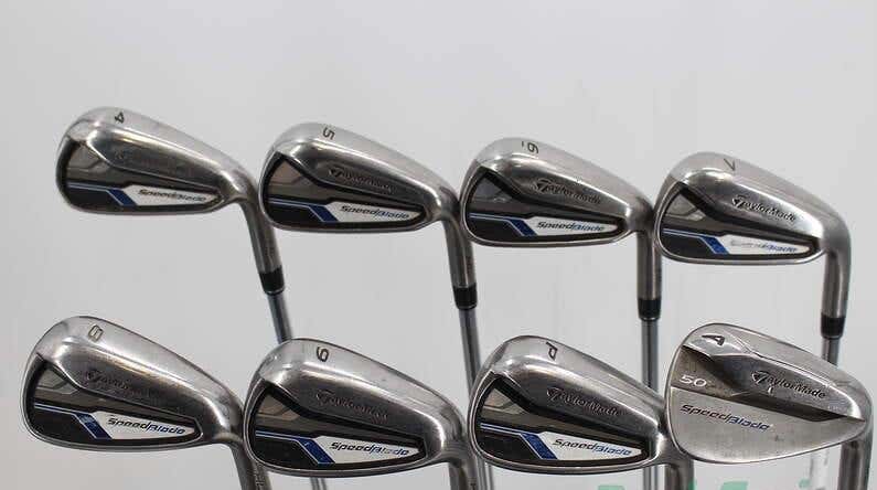 TaylorMade Speedblade Iron Set 4-PW,AW Shaft Steel Stiff Flex Right Handed