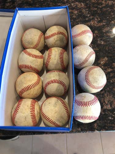 Used  12 Pack (1 Dozen) Baseballs