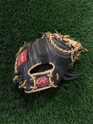 Black Kid Pitch (9YO-13YO) Catcher's Gold Glove Elite 32.5" Baseball Glove