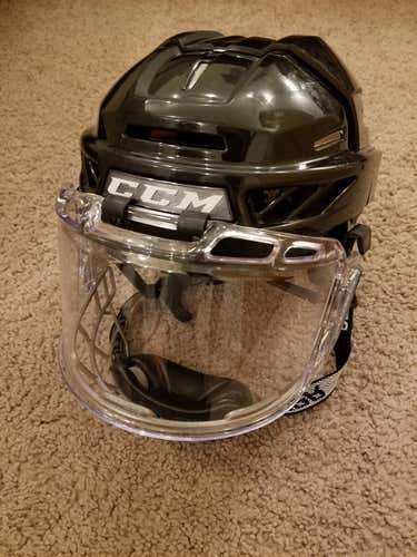 Black Used Medium CCM Fitlite 3DS Helmet