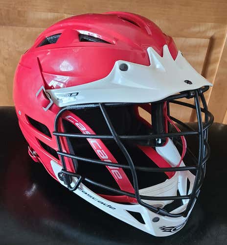 Red Used Adult Player's Cascade CPV-R Helmet