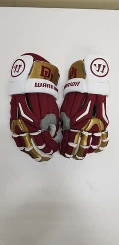 Maroon DU New Player's Warrior Burn Pro Lacrosse Gloves 13"