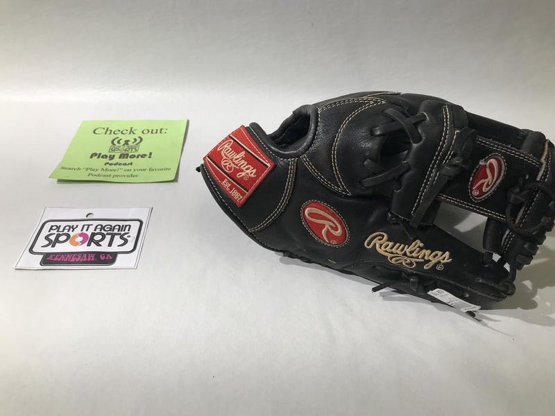 Rawlings Used Black Right Hand Throw 11.75" Baseball Glove