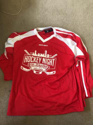 Red Adult XL Bauer Jersey