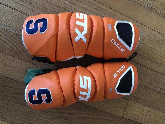*Brand New, Syracuse Orange custom, Large STX Cell III Arm Pads