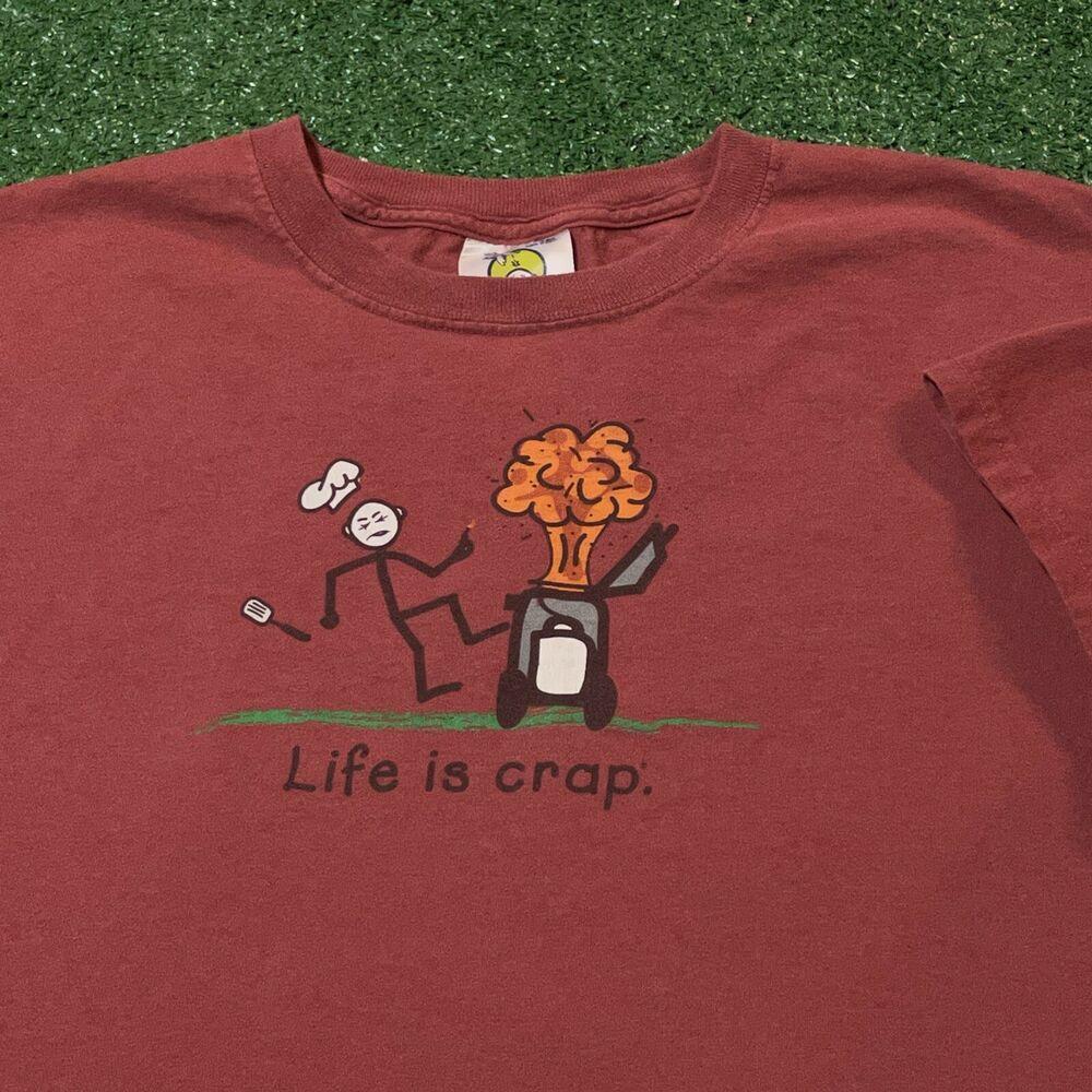 Life Is Crap Sneaky Dog BBQ Good Life Funny Shirts Gift Ideas Long Sleeve Tee 