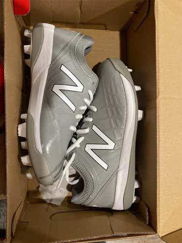 Gray Kid's Molded Cleats New Balance
