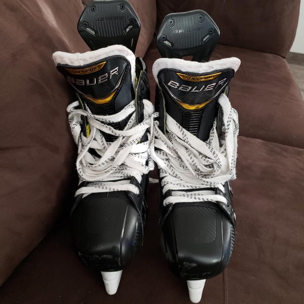 Used Senior Bauer Supreme 3S Pro Hockey Skates Extra Wide Width Size 11