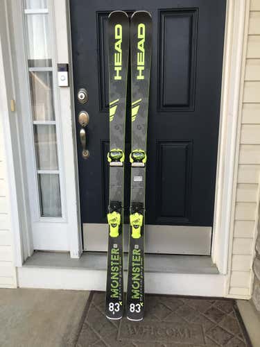 New 2021 HEAD Monster 83 X Skis, 177 With Tyrolia Attack2 13 Bindings