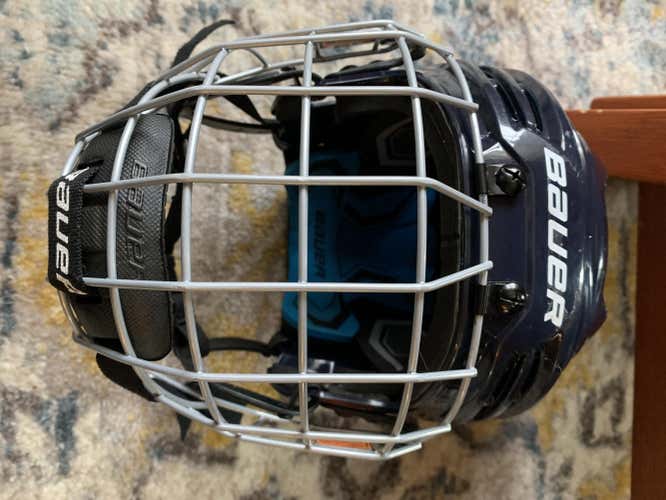 Blue Used Youth Bauer Prodigy Helmet