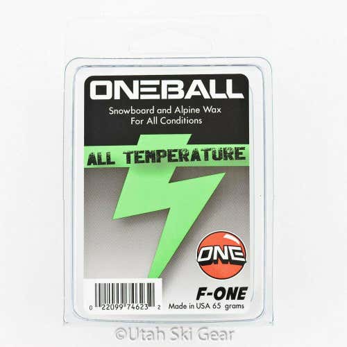 65g One Ball Jay F-1 All Temp Wax | Snowboard Ski Hot Wax Universal White